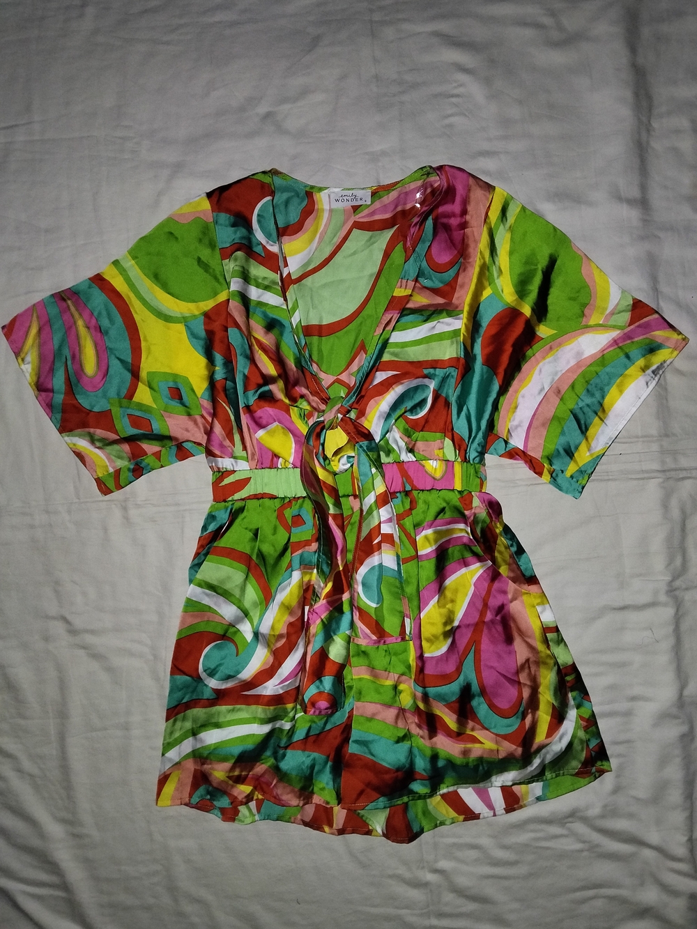 Wonders Multicolor V-Neck Short Jumpsuit